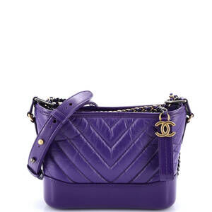 Gabrielle Hobo Chevron Aged Calfskin #206177C26B